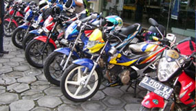 Club Satria-F Majalaya Touring ke Pangandaran