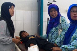 Tertabrak Motor Ketika Peringatan HUT Kemerdekaan, Anak SD Patah Kaki