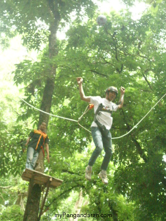 Serunya Outbound Di Cagar Alam Pangandaran