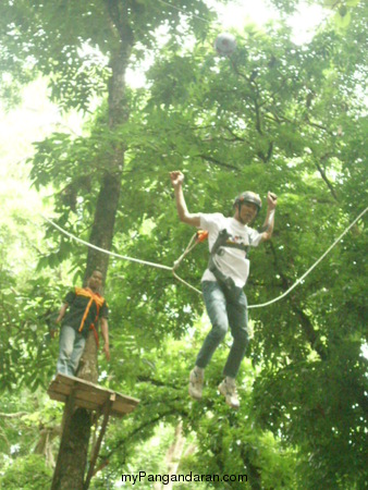 Serunya Outbound Di Cagar Alam Pangandaran