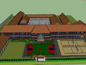 Keren, Anak SMPN 1 Pangandaran Animasikan Sekolahnya di Google Sketchup