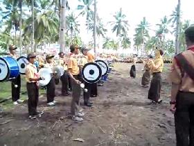 MTsN Pangandaran Buka LT III Ciamis dengan Sajian Drumband