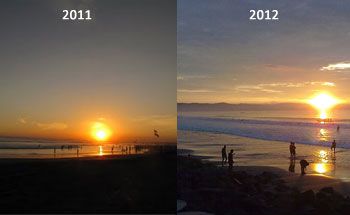 Menyaksikan Sunset Terakhir di 2011 dan Sunrise Pertama di 2012 di Pangandaran