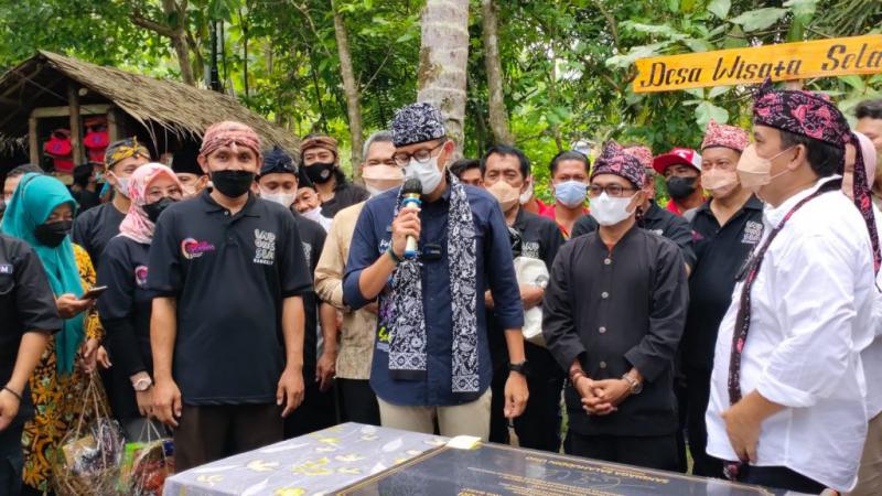 Masuk 50 Besar Desa Wisata Di Ajang ADWI 2021, Menteri Pariwisata Sandiaga Uno Kunjungi Desa Wisata Selasari 