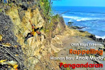 Olah Raga Extreme Rappelling Mainan Baru Anak Muda Pangandaran