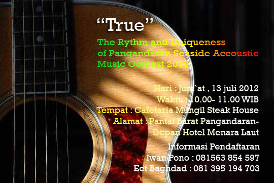 The Rythm and Uniqueness of Pangandaran Seaside Accoustic Music Contest 2012