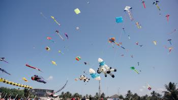 Dokumentasi Foto Kemeriahan Pangandaran International Kite Festival 2019