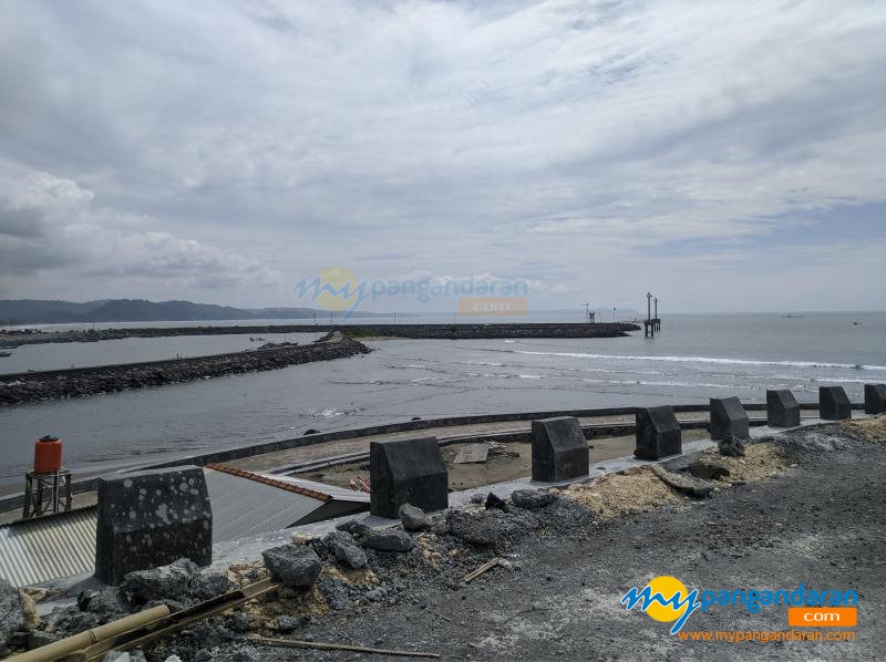 Foto Progres Jembatan Muara Cikidang Lintas Pesisir Pangandaran 