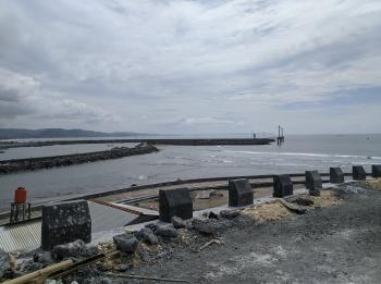 Foto Progres Jembatan Muara Cikidang Lintas Pesisir Pangandaran 