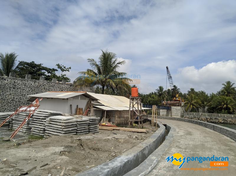 Foto Progres Jembatan Muara Cikidang Lintas Pesisir Pangandaran 