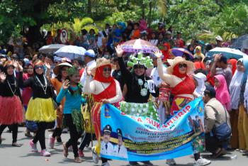 Karnaval Budaya Dalam Rangka MIlangkala ke-6 Kabupaten Pangandaran 