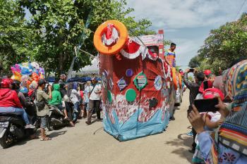 Potret Karnaval Budaya Milangkala Kabupaten Pangandaran ke-7