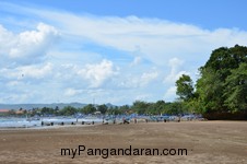 Pasir Putih Pangandaran dalam Lensa