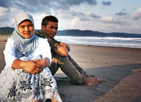 Keindahan Pantai Cileutik Edisi Pre Wedding Photoseason