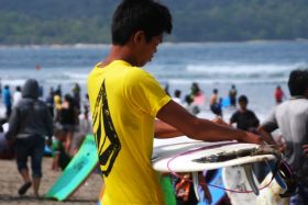 Volcom Gelar Surfing Contest di Pantai Bulak Laut Pangandaran