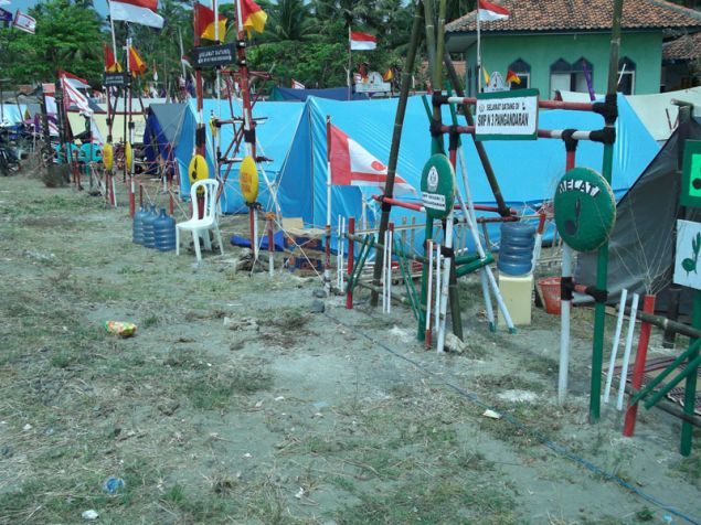 Kegiatan Lomba Tingkat II Kwarting Pangandaran Di Pelabuhan Cikidang