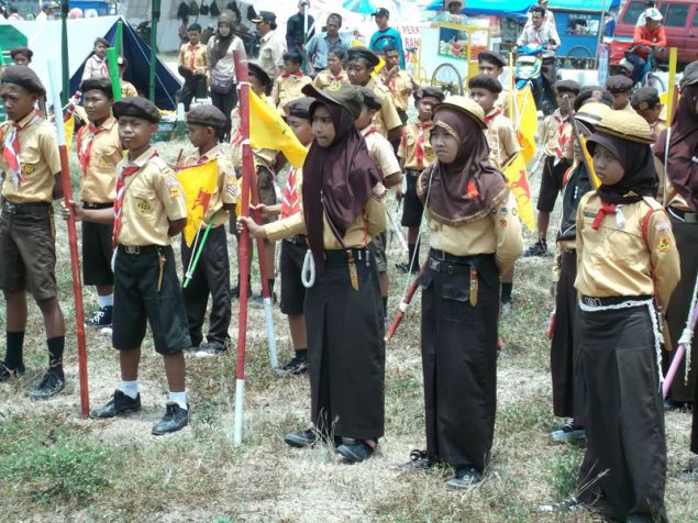 Kegiatan Lomba Tingkat II Kwarting Pangandaran Di Pelabuhan Cikidang