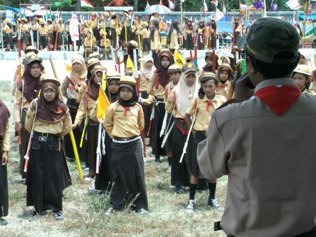 Kegiatan Lomba Tingkat II Kwarting Pangandaran Di Pelabuhan Cikidang