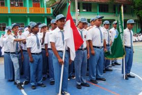 Madrasah Aliyah YPK Cijulang Lantik Pengurus OSIS Baru