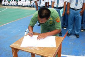 Madrasah Aliyah YPK Cijulang Lantik Pengurus OSIS Baru