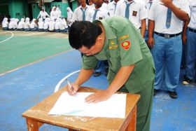 Madrasah Aliyah YPK Cijulang Lantik Pengurus OSIS Baru