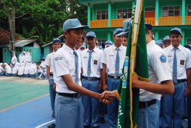 Madrasah Aliyah YPK Cijulang Lantik Pengurus OSIS Baru