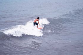 Pantai Bulak Setra Pangandaran Sensasi Baru Para Surfer