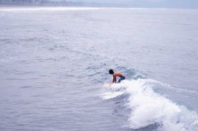 Pantai Bulak Setra Pangandaran Sensasi Baru Para Surfer