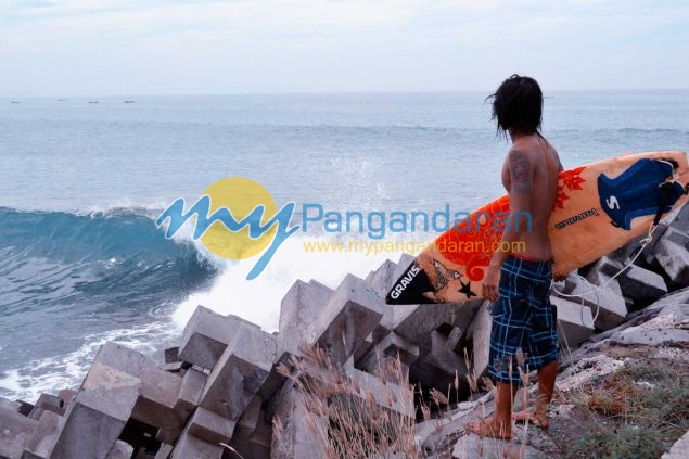 Pantai Bulak Setra Pangandaran Sensasi Baru Para Surfer