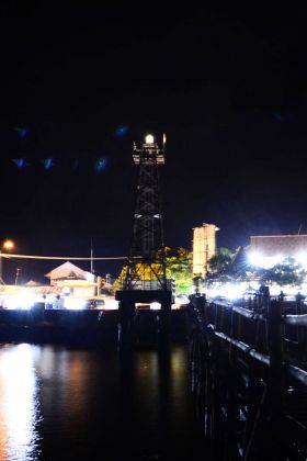 Pantai Timur Pangandaran di Malam Hari