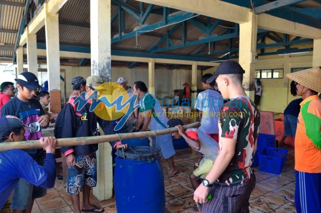 Suasana Pelelangan Ikan Pangandaran