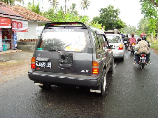 Ramainya Jalan Pangandaran Saat Libur Lebaran