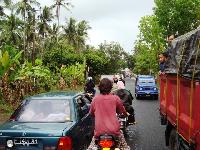 Ramainya Jalan Pangandaran Saat Libur Lebaran