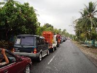 Ramainya Jalan Pangandaran Saat Libur Lebaran