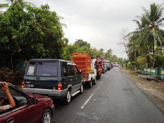 Ramainya Jalan Pangandaran Saat Libur Lebaran