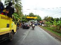 Ramainya Jalan Pangandaran Saat Libur Lebaran