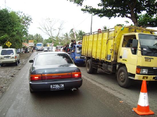 Ramainya Jalan Pangandaran Saat Libur Lebaran