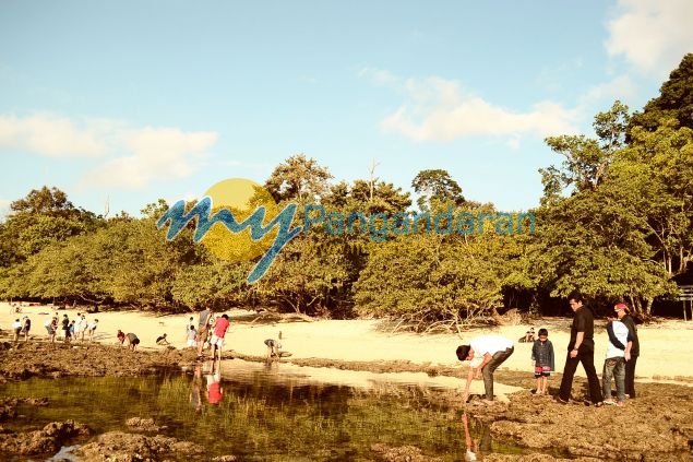 Galeri Photo Menikmati Sore di Pasir Putih Pangandaran