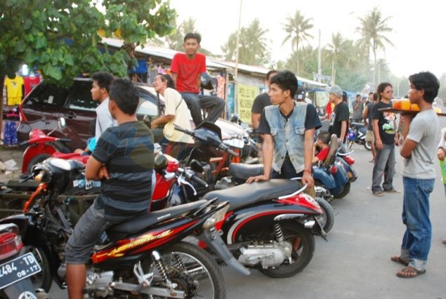 Potret Event 19th Annivesary Vespa Antique Club di Pangandaran