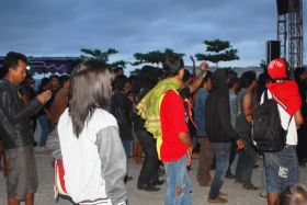 Potret Event 19th Annivesary Vespa Antique Club di Pangandaran