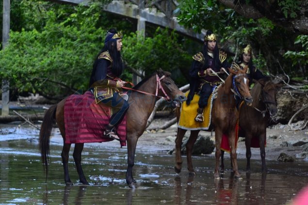 Intip Pembuatan Film Laga di Pangandaran