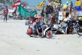 Pangandaran Lautan Scooter Pangandaran 2014