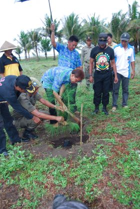 Penghijauan Kawasan Sempadan Pantai Barat Pangandaran