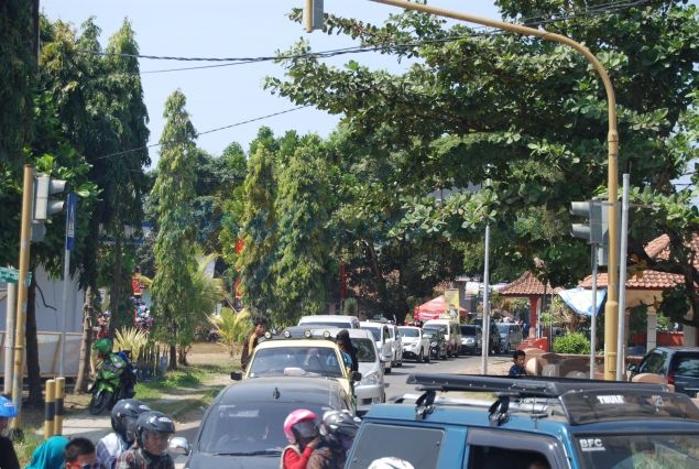 Suasa Pangandaran Saat Libur Lebaran 