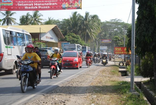 Suasa Pangandaran Saat Libur Lebaran 