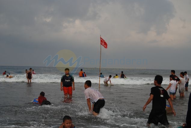 Suasa Pangandaran Saat Libur Lebaran 