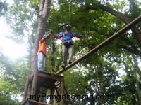 Serunya Outbound Di Cagar Alam Pangandaran