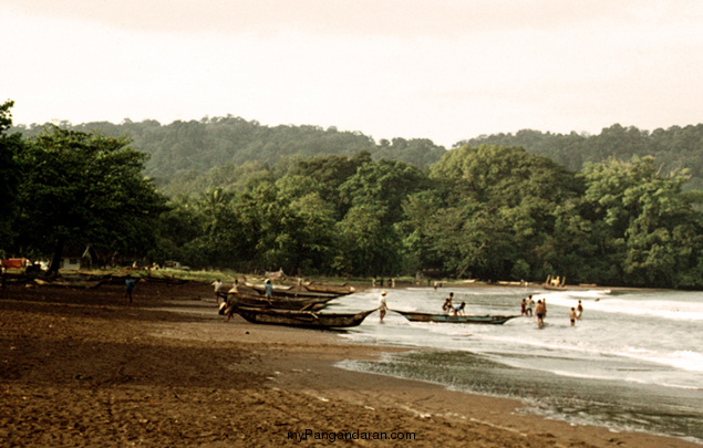 Pantai Barat Pangandaran Tahun 1973