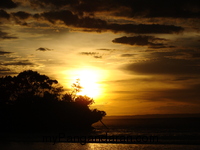 Beautiful Sunset On Pangandaran Beach