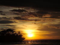 Beautiful Sunset On Pangandaran Beach